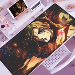 Funny Anime Jojo Bizarre Adventure Mouse Pad Cabinet Keyboard Accessories Joseph Joestar Laptop Gaming Large Lock Edge Mousepad