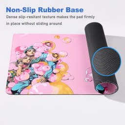 Funny Anime Jojo Bizarre Adventure Mouse Pad Cabinet Keyboard Accessories Joseph Joestar Laptop Gaming Large Lock Edge Mousepad
