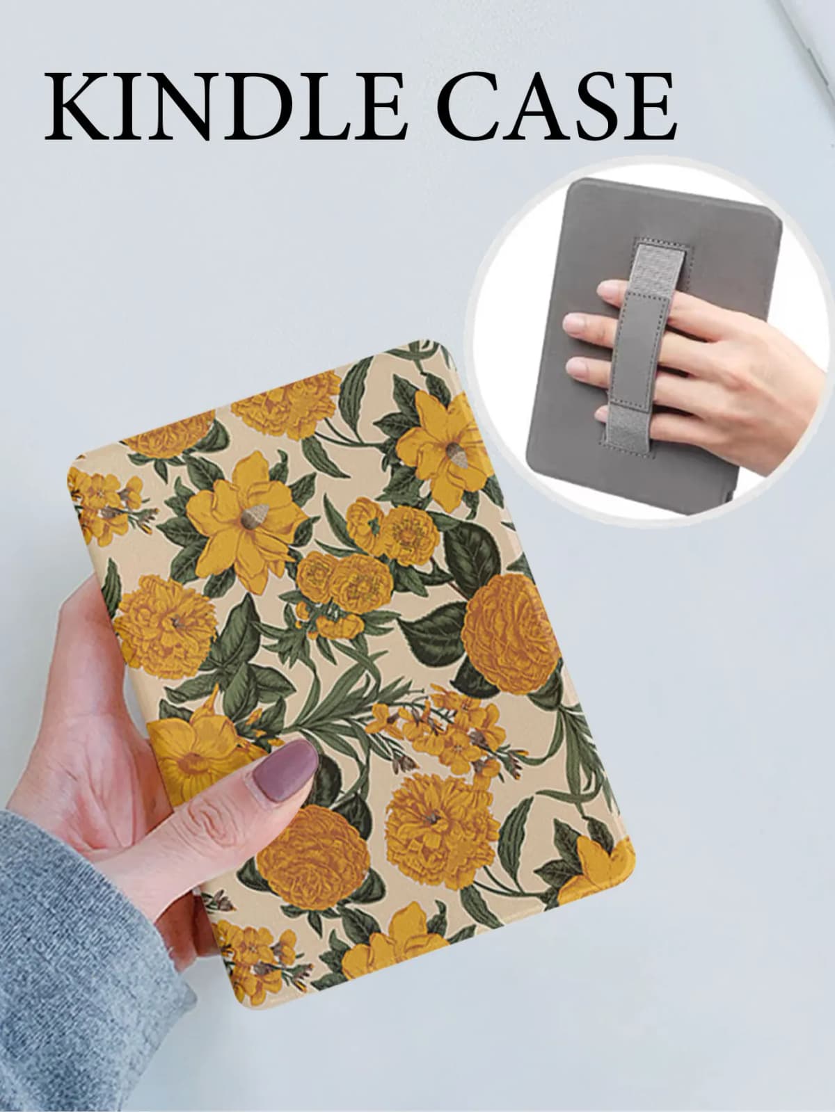 Hand strap Anti drop silicone soft protective shell , kindle case paperwhite 2022 basic