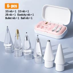 Thin Soft Nib Replacements: 4pcs/6pcs Pencil Refills for Apple Pencil 1/2/3rd (USB-C)/Pro