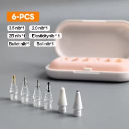 Thin Soft Nib Replacements: 4pcs/6pcs Pencil Refills for Apple Pencil 1/2/3rd (USB-C)/Pro