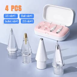 Thin Soft Nib Replacements: 4pcs/6pcs Pencil Refills for Apple Pencil 1/2/3rd (USB-C)/Pro