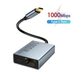 ZEXMTE 1000Mbps Network Card Type C Micro USB Ethernet Adapter for Chromecast 4K Google TV Smartphones Tablets Android Device