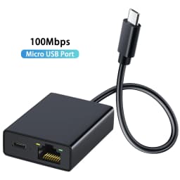 ZEXMTE 1000Mbps Network Card Type C Micro USB Ethernet Adapter for Chromecast 4K Google TV Smartphones Tablets Android Device