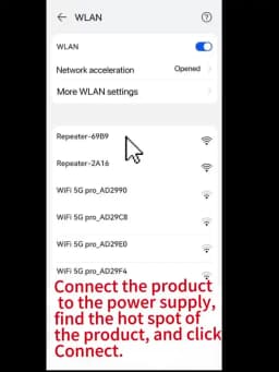Wireless 300M 2.4GHz WiFi Range Extender, Strong Signal Repeater Amplifier Convenient Setup Network Booster For Home Office