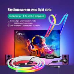 Skydimo Monitor Ambilight Lights PC E-Sport Gamer Ambient RGB Strip, Desktop Computer Display AURA LED 5V USB Software Control
