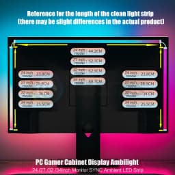 Skydimo Monitor Ambilight Lights PC E-Sport Gamer Ambient RGB Strip, Desktop Computer Display AURA LED 5V USB Software Control