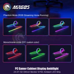 Skydimo Monitor Ambilight Lights PC E-Sport Gamer Ambient RGB Strip, Desktop Computer Display AURA LED 5V USB Software Control