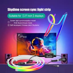 Skydimo Monitor Ambilight Lights PC E-Sport Gamer Ambient RGB Strip, Desktop Computer Display AURA LED 5V USB Software Control