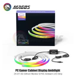 Skydimo Monitor Ambilight Lights PC E-Sport Gamer Ambient RGB Strip, Desktop Computer Display AURA LED 5V USB Software Control