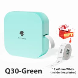 Phomemo Q30 Bluetooth Thermal Label Printer, Pocket Sticker Maker for Date/DIY Labels, iOS Android Wireless Printer, Multi-Paper