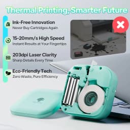 Phomemo Q30 Bluetooth Thermal Label Printer, Pocket Sticker Maker for Date/DIY Labels, iOS Android Wireless Printer, Multi-Paper