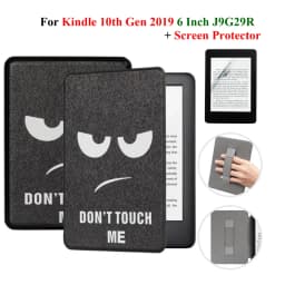 For Kindle 10th Generation Case + Screen Protector 6 Inch with Hand Strap Belt Ebook 2019 J9G29R Leather Cover Wake Sleep Funda