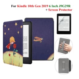 For Kindle 10th Generation Case + Screen Protector 6 Inch with Hand Strap Belt Ebook 2019 J9G29R Leather Cover Wake Sleep Funda