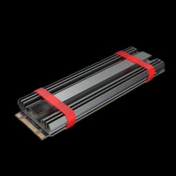 TEUCER M.2 2280 Cooler M2 NVME NGFF SSD Solid-state Drive Heat Sink Aluminum Radiator with Silicone Thermal Pad for PC PS5