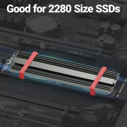 TEUCER M.2 2280 Cooler M2 NVME NGFF SSD Solid-state Drive Heat Sink Aluminum Radiator with Silicone Thermal Pad for PC PS5