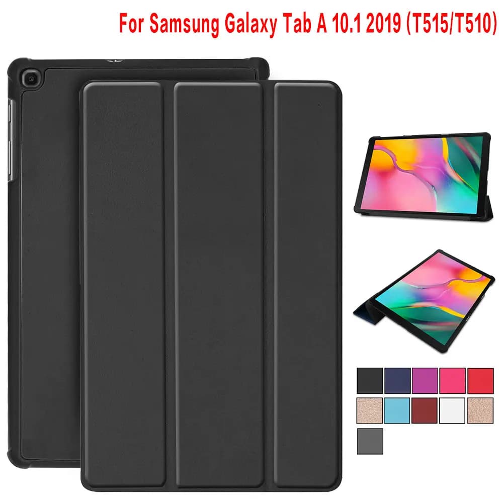 Smart Case For Samsung Galaxy Tab A 2019 SM-T510 SM-T515 T510 T515 Tablet cover Stand Case for Tab A 10.1'' 2019 tablet case
