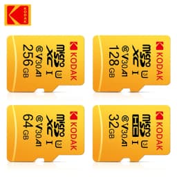 Original Kodak Micro SD Card 256GB U3 High Speed Memory Card A1 V30 Class 10 MicroSDXC with SD Adapter