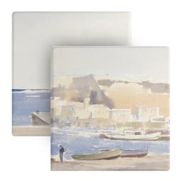 Twosheep Magnetic Detachable Case for Bigme B751C 7 Inch Soft TPU Cover with Pen Slot Auto Sleep Wake Oil Painting
