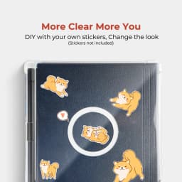 Twosheep Magnetic Detachable Case for Bigme B751C 7 Inch Soft TPU Cover with Pen Slot Auto Sleep Wake Oil Painting