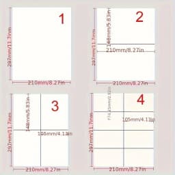 Multi-Purpose Printable White Matte Sticker Labels A4 20sheets for Laser/Inkjet Printers Self Adhesive 1/2/4/8 Labels Per Sheet