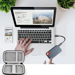 Storage bag for SanDisk 500GB/ 1TB/ 2TB/ 4TB Extreme Portable SSD - Up to 1050MB/s - USB-C, USB 3.2 Gen 2 - External (Bag only)