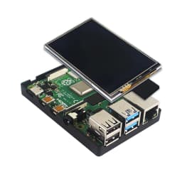 3.5 inch Raspberry Pi 3B/3B+/4B Touch Screen TFT LCD 480*320 GPIO Display Monitor ABS Case Box for Raspberry Pi 4 Model B 3B+ 3B