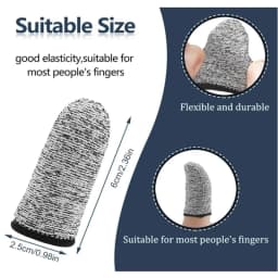 Level 5 Anti-Cut Finger Cover High-Strength Safety Flexible Anti Cut Fingertip Gloves Kitchen Tool Reusable and Durable