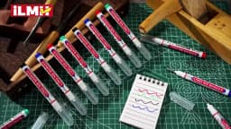 iLMH 4-40Pcs Deep Hole Long Nib Head Marker For Metal Perforating Pen Waterproof Bathroom Woodworking Decor Multi-Purpose Tool