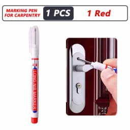 iLMH 4-40Pcs Deep Hole Long Nib Head Marker For Metal Perforating Pen Waterproof Bathroom Woodworking Decor Multi-Purpose Tool