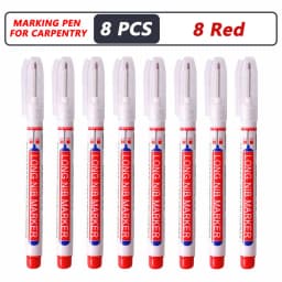iLMH 4-40Pcs Deep Hole Long Nib Head Marker For Metal Perforating Pen Waterproof Bathroom Woodworking Decor Multi-Purpose Tool
