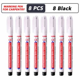 iLMH 4-40Pcs Deep Hole Long Nib Head Marker For Metal Perforating Pen Waterproof Bathroom Woodworking Decor Multi-Purpose Tool
