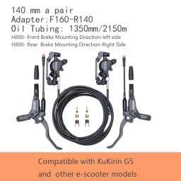 XOD XD-H800 / XD-H880 Hydraulic Disc Brakes for Electric Scooters & E-Bikes , – Compatible KuKirin G2 G2MAX G3PRO G4 G5