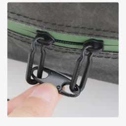 8PCS Stainless Steel Backpack Buckle S Type Handmade Carabiner with Lock Silver Necklace Clasps Jewelry Accessories