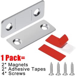 Magnetic Cabinet Catches Ultra Thin Door Strong Magnets Stopper Invisible Adhesive Drawer Magnet Lock for Kitchen Closet Closer