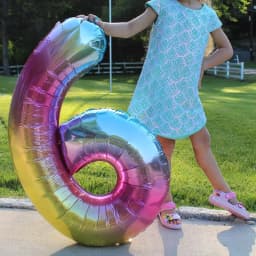 32inch Rainbow Gradient Number Foil Balloon 1-9 for Kids Birthday Party Decor Baby Shower Bridal Shower More Options Avaliable