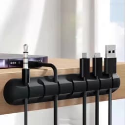 Adhesive Cable Holder Clips Cord Management Wire Organizer for Desktop USB Charging Cable Nightstand Power Cord Mouse Cable