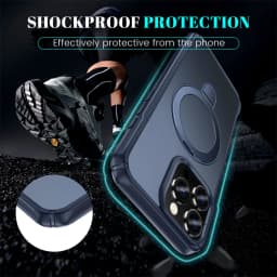For Magsafe Wireless Charge Fold Magnetic Stand Phone Case For iPhone 15 16 17 18 Pro Max 16E 14 13 12 11 Anti-slip Bumper Cover