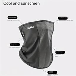 Cycling Masks Headwear Bandana Head Wrap Face Scarf Mask Neck Balaclava Breathable Light Cool Wind Outdoor Hiking Ice Silk Mask
