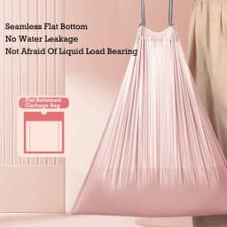50/100/200PCS Thickening Drawstring Garbage Bags Large Capacity Handheld Trash Bag for Kitchen Household Disposable Waste Bags