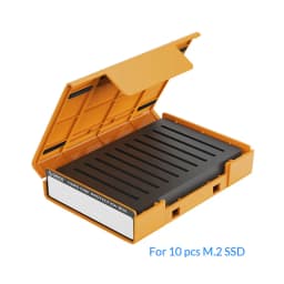 ORICO 2.5 M.2 Hard Drive Protection Box with Label for 2.5 3.5 SSD HDD Shockproof Dust-proof Storage Box 2.5 Hard Disk Case Bag