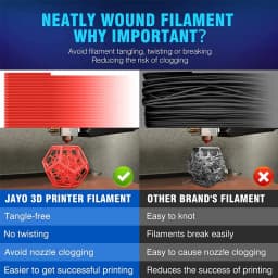 JAYO 3D Printer PLA/PETG/PLA PLUS /PLA META /SILK/ASB Filament 1.75mm 2Roll 1.1KG/0.65KG 3D Printer Filament for 3D Printer