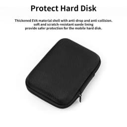 UnionSine Hard Disk Case Portable HDD Protection Bag for External 2.5 Inch Hard Drive/Earphone/U Disk Hard Disk Drive Case