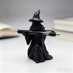 Creative Wizard Pen Holder 3D Printed Magician Pencil Rack Desktop Organizer Stand School Office Stationery Study Decor Gift