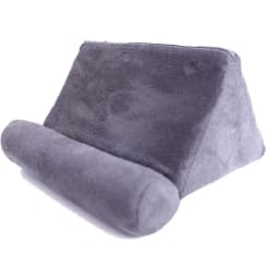 Multifunctional Tablet Pillow Stand Phone Holder Ergonomic Triangular Bed Cushion Soft Suede Rest Pad for iPad E-reader