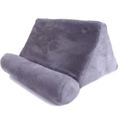 Multifunctional Tablet Pillow Stand Phone Holder Ergonomic Triangular Bed Cushion Soft Suede Rest Pad for iPad E-reader