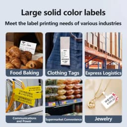 Niimbot Labels Sticker Color Transparent Thermal Label Tape Self-adhesive Paper Tag Printer Stickers For Niimbot B1 B21 Printer