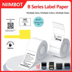 Niimbot Labels Sticker Color Transparent Thermal Label Tape Self-adhesive Paper Tag Printer Stickers For Niimbot B1 B21 Printer