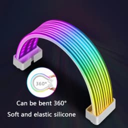 UPSIREN Bendable ARGB Light Board, Suitable For Graphics Card 24pin/8pin/2x8pin/12VHPWR/Motherboard Decorative Light Strip