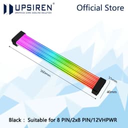 UPSIREN Bendable ARGB Light Board, Suitable For Graphics Card 24pin/8pin/2x8pin/12VHPWR/Motherboard Decorative Light Strip